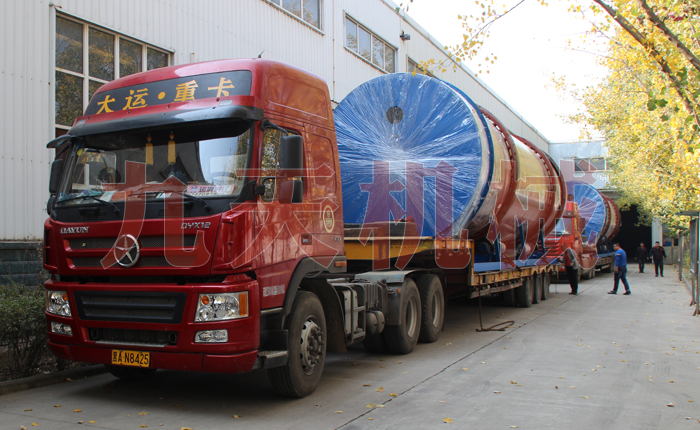 马来西亚有机肥烘干机发货图