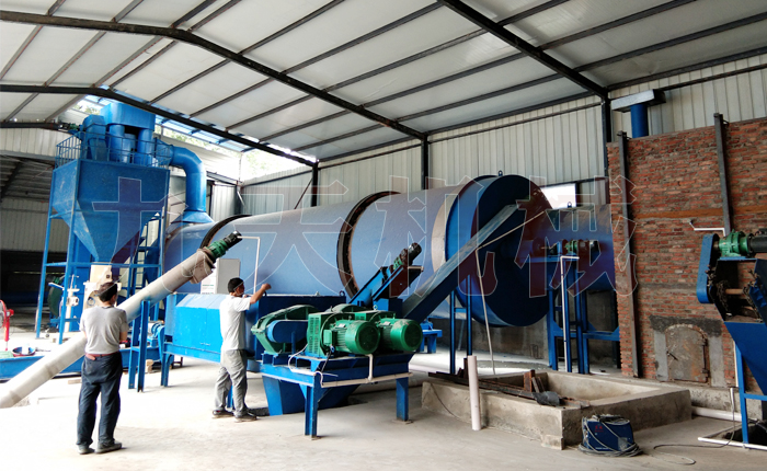 江苏啤酒糟烘干机现场图