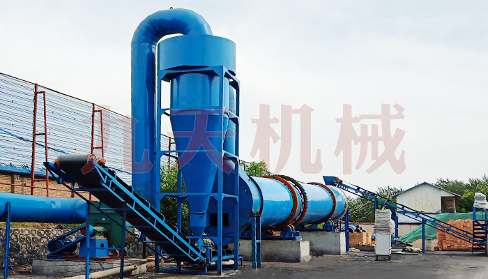 陕西煤泥烘干机安装图
